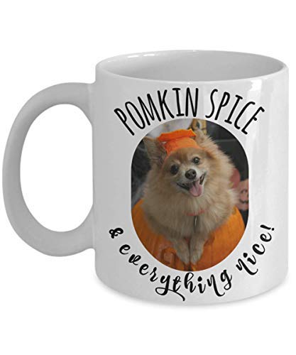 Pom-kin spice mug, Pomeranian mug, Pomeranian mom mug, Pomeranian coffee mug, Pomeranian mom gifts, Pomeranian gifts