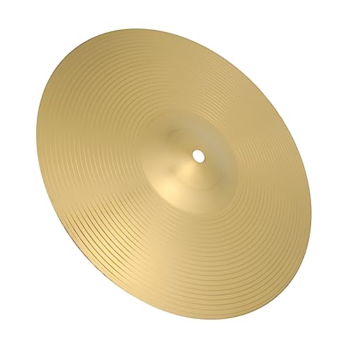ibasenice 12'' Drum Cymbals Jazz Drum Set Accessories Heavy Duty Brass Crash Cymbal