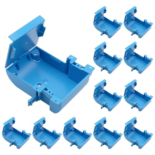 Image of XIUTE 1-Gang High Grade of PVC Shallow Work Standard Switch /Outlet Wall Electrical Box,Blue,18 Cu.in Inch Junction Box,Adjustable Mounting Tabs,12 Pack