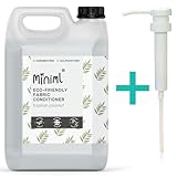 Miniml Eco Fabric Softener & Conditioner - 5L Refill and 5L Pump - Tropical Coconut Scented - All Natural Fabric Softener for Sensitive Skin - 100% Vegan & Cruelty Free (250 Washes)