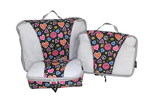 Mia Toro 3 Piece Packing Cubes, Multi, One Size