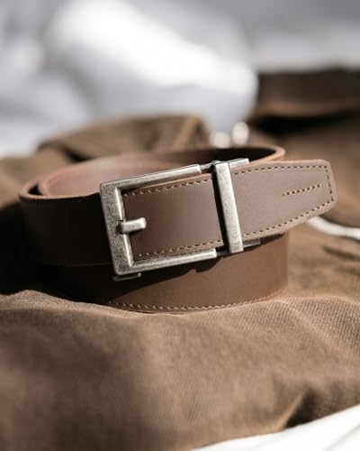 Image of CHAOREN Ratchet Belts for Men - 1.5 inch Mens Belt Genuine Leather for Causual Jeans - Customizable Style, Versatile Fit