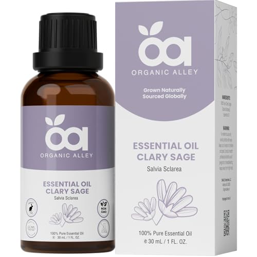 Aceite Esencial de Salvia Sclarea 100% Puro Organic Alley