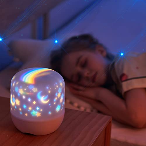 Kids Night Light Projector - Star Light Projector With Usb Cable, 360 Degree Rotation Kids Star Projector Lamp Bedroom Star Projector Night Light Best Gifts For Kids - 7 Sets Of Film #TOP2