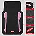 Rubbermaid Car Floor Mat, Heavy Duty All-Weather Car Mats Full Set with Dual-Tone Pink Aluminum Inserts – Universal Fit, Anti-Slip Backing, Trim-to-Fit for Most SUV, Sedan, Van