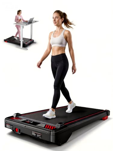 Image of Walking Pad Treadmill, BestGod Incline Under Desk Treadmill 330lbs Capacity, 2.5HP Portable Treadmills for Home, Compact Treadmills Mini Running Machine with Remote Control