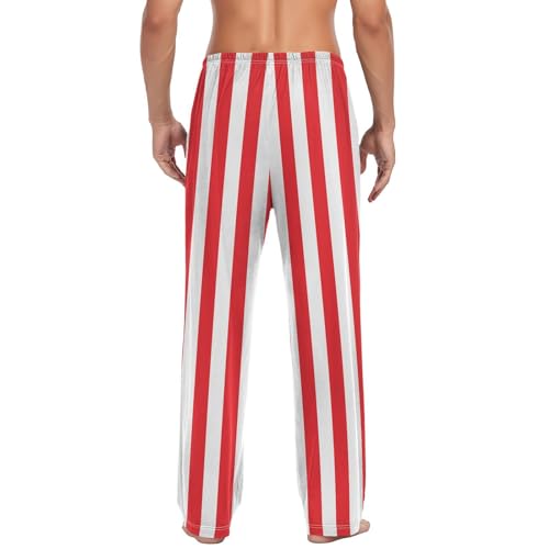 WIHVE Mens Pajama Pants Christmas Stripe Pjs Bottom with Pockets4