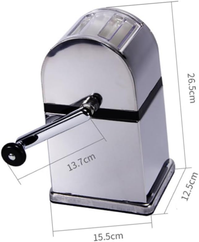 Essential Kitchen Tool Manual Ice Shaver Machine Hand Crank Ice Crusher Stainless Steel