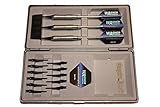 11x E-Point-Spitze Dartpfeile 3xChrom Turnier-Dartpfeil in Dartbox grau von EmpireÂ®Dart