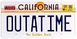 OPO 10 Metal license plate of the Delorean Time Machine car OUTATIME from the movie (62) - 1