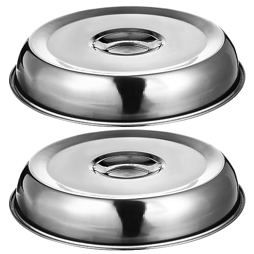 La Mejor Lista de Cubiertos y plato disponible en línea para comprar. 47 Luxshiny Cubiertas De Alimentos De Acero Inoxidable 2 Piezas Cúpula Redonda 8.66 Pulgadas Tapas Para Cocinar Y Servir Carne Tocino Hamburguesas En Interiores Y Exteriores