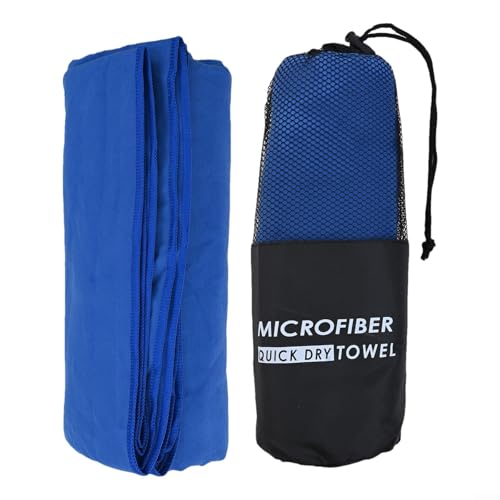 El elegante diseño compacto de nuestras toallas de microfibra las hace perfectas para los entusiastas del deporte (80 x 160 cm, azul)