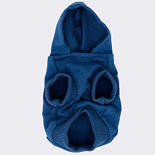 Sudaderas de algodón para perros pequeños con capucha térmica contra el clima frío talla XXS 5