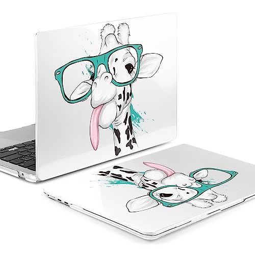 Image of MEEgoodo for M5 /M4 /M3 /M2 MacBook Air 15 inch Case 2026 2025 2024 2023, Case Fit Model (A3448 /A3241 /A3114 /A2941) for MacBook Air 15.3 inch, Funny Giraffe