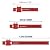 Fidoo Woodworking Ruler 3Pcs Precision Pocket Metal Slide Rule Inch T-Types Scribing and Square Ruler (6/8/12 Inch), 15.24x3.3cm, red