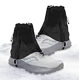 Polainas para zapatos – Polainas bajas impermeables y ligeras para senderismo – Equipo ajustable de elástico para zapatos de caminar senderismo alpinismo aventuras escalada caza trabajos en