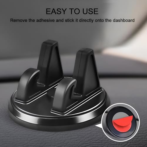 Image of Likestar Universal Car Dashboard Mount Holder | Anti-Slip Silicone Phone Stand with Strong Grip | 360 Adjustable Dash Mount for Smartphones, GPS & Devices | Secure, Stable, Easy Installation - BLACK