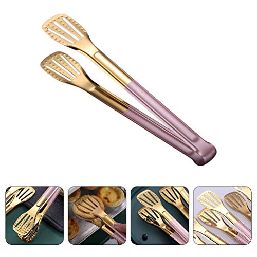 Cabilock Pegadores de gelo de açúcar, pinças de aço inoxidável para churrasco, pinças para servir ap