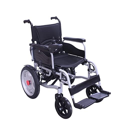 Silla de ruedas eléctrica recargable con respaldo plegable...