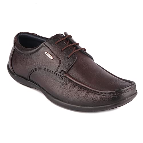Image of Red Chief Brown Formal Derby Shoes for Men (RC1855 003)