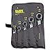 Klein Tools 68245 Reversible Ratcheting Box Wrench Set, Made in USA, 5-Piece, Black