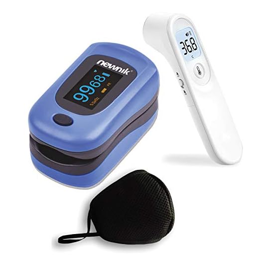 Newnik Pulse Oximeter (PX701) + Yuwell Infrared Thermometer (YT-1) + Outdoor Reusable Mask - COMBO