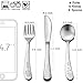 12 Piece Toddler Baby Silverware Set, E-far Stainless Steel Kids Safe Utensils, Training Metal Child Flatware Cutlery Set, Include 4 Small Spoons, 4 Forks, 4 Knives - Dishwasher Safe