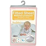 Snibbs 60 x 120 cm, Impermeable Sábana Bajera Ajustable con