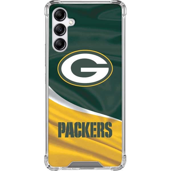 Skinit Clear Phone Case Compatible with Galaxy A14 5G - Officially Licensed NFL Green Bay Packers Design