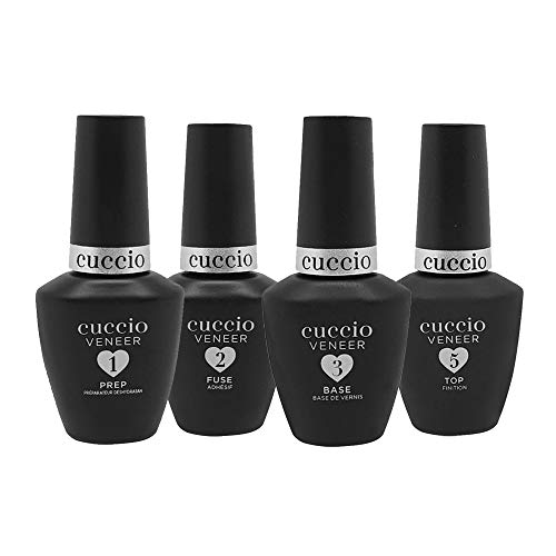 Kit Veneer Cuccio Prep 1 - Fuse 2 - Base 3 - Top Coat 5