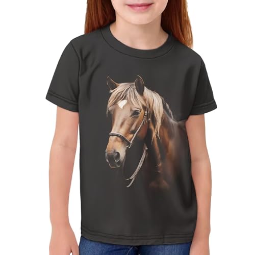 Image of JEOCODY Boys Girls Graphic Tees Funny 3D Printed Short Sleeve T-Shirts 3-16T