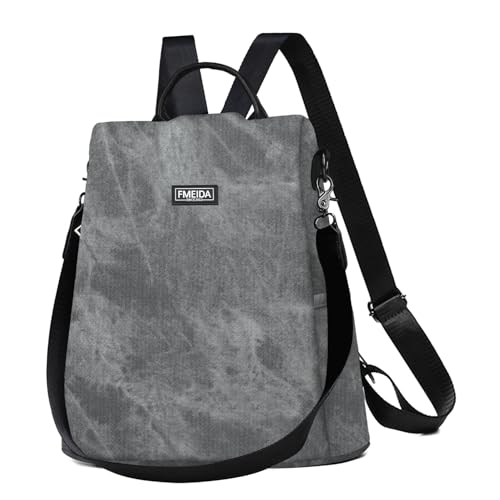 Fmeida Mochila Antirrobo Mujer, Bolso Mochila Casual Impermeable y Ligera para el Día a Día, Trabajo y Viajes Cortos