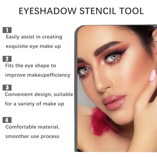 Eyetour Eyeshadow Tool, 2025 Reusable Eyeshadow Aid Tool, Eye Shadow Shaper Tool Eye Shadow Shield and Eyeliner Pen Shield Mold, Professional & Quick Eye Makeup Tool for Women (2PCS) - Image 7