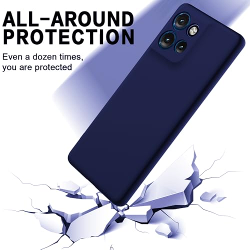 Image of Back Cover for Motorola Moto Edge 50 Neo 5G | Full Camera Protection | Premium Liquid Silicon Case | Flexible Bumper Case for Motorola Moto Edge 50 Neo 5G (Dark Blue)