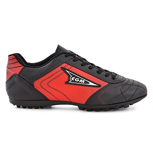 Chuteira Society cordoba em couro soft 55701 EGM pto vermelh Cor:Preto;Tamanho:42;Genero:Masculino