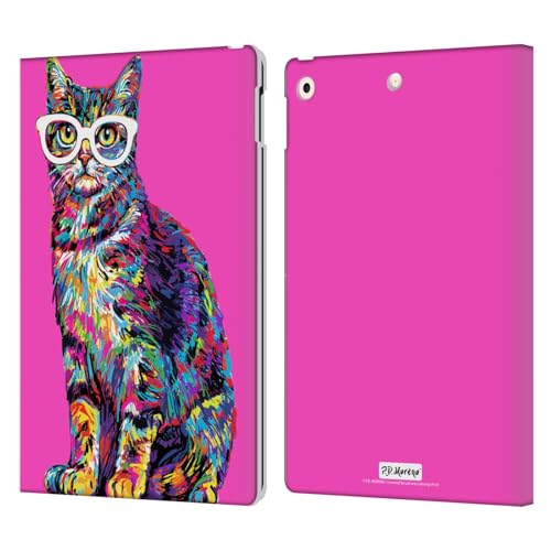 Étui portefeuille iPad 10.2 cuir anti rayure motif chat P.D. Moreno