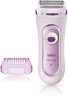 Braun Silk-épil Lady Shaver 5-100 2-in-1 Wireless Electric Women's Razor and Trimmer, Pink