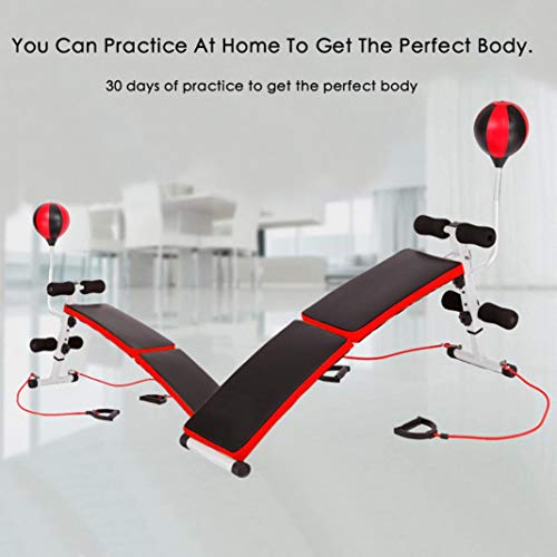 Prepare for your PlayStation 5,Game gym essentials, Ab Bench Decline Adjustable ,Incline Weight Bench Adjustable with A Pair of 1kg Dumbbells /Boxing ball
