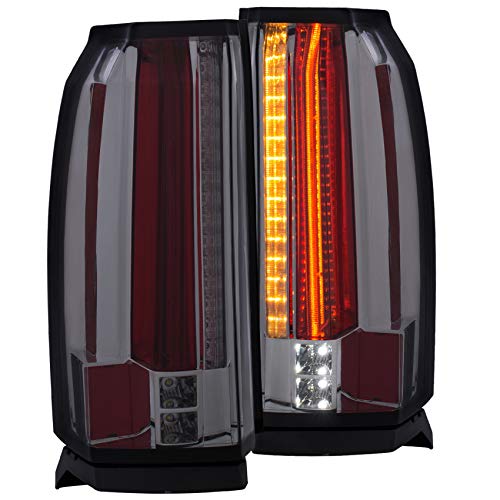 Anzo USA 311276 Tail Light Assembly Clear Lens Smoke Housing Pair w/LED Tail Light Assembly