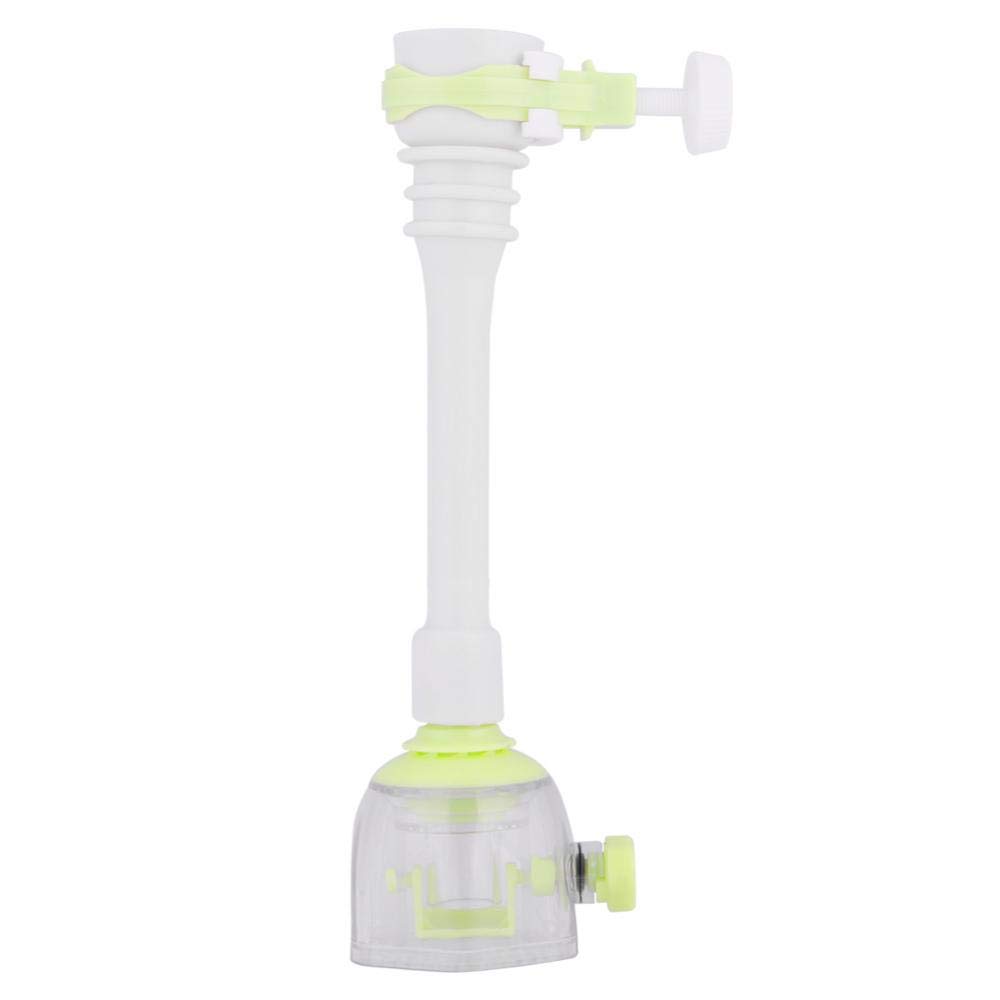 Zerodis Adjustable Splash-Proof Faucet Extender Rotatable Kitchen Water-Saving Tap Nozzle Filter Valve Faucet Extension (18cm-Green)