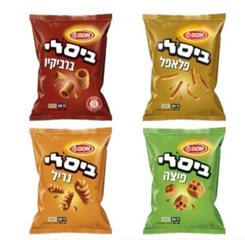 Israeli Snack Variety Pack –Bissli Grill, BBQ, Pizza & Falafel Flavors – Kosher Crunchy Wheat Snacks – Imported from Israel – Pack of 4 image 5