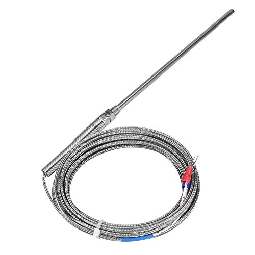 Termopar tipo K Rosca M8 Tipo K Termopar Sonda 150 mm Sonda Controlador de temperatura Sensor de acero inoxidable Cable 0-400 ℃(5M)