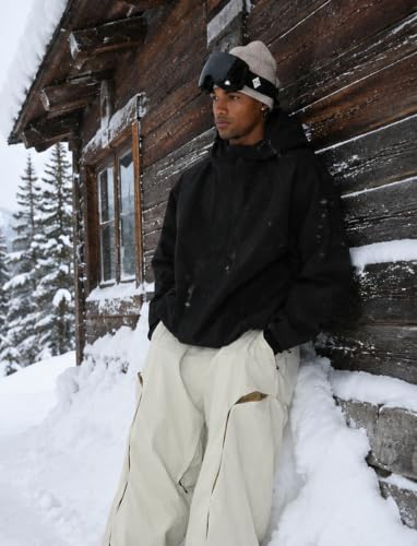 Image of GSOU SNOW Mens Womens Baggy Snowboard Jacket Hoodie Shell 20K Waterproof