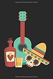 Gitarrenbuch Tabs: Mexiko Totenschädel Motiv  Buch für Gitarren Tabs  A5  120 Seiten  leere Tabs