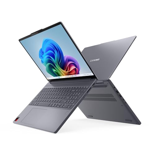 Lenovo IdeaPad Slim 3 15Q8X10 Laptop (UAE Version) | Snapdragon X X1-26-100 16GB RAM 512GB SSD Qualcomm Adreno GPU 15.3 WUXGA IPS Display Luna Grey Win11 [83N3001WAX]