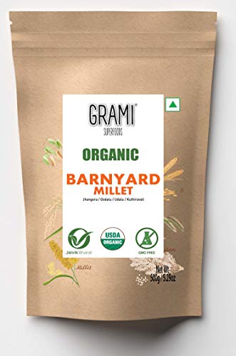 Image of Grami SuperFoods Organic Barnyard Millet Grain (Pack of 2) 500g