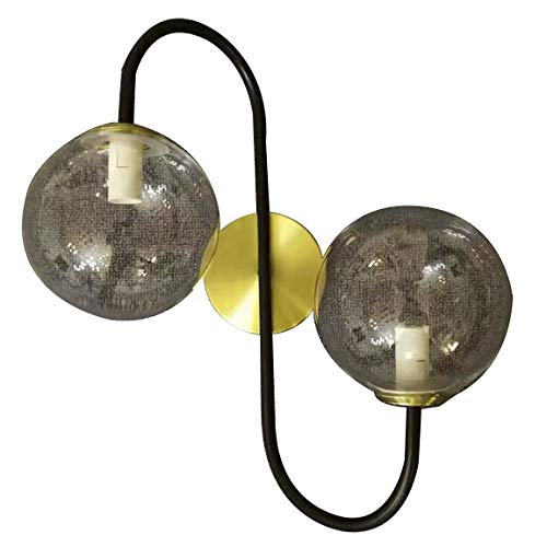 mauro ferretti srl LAMPADA DA Muro Iron Black CM ...