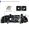 SPEC-D TUNING Black Projector Headlights Compatible with 2000-2003 Nissan Sentra, Left + Right Pair Headlamps Assembly
