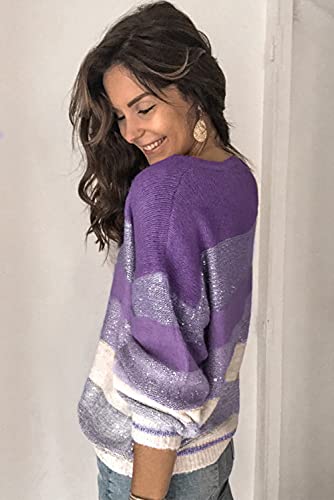Image of ANCAPELION Women's Casual Sweater Pullover Winter Basic Sweatshirt Long Sleeve Cozy Knitted Jumper Tops Loose Fit