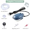 Dirvin 2W 2.5W Silent Aquarium Air Pump -Dual Motor 45GPH/70GPH Small Oxygen Pump, Adjustable Aquarium Aerator with Accessories for Up to 80 Gallon Fish Tank #1